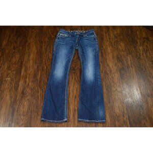Rock Revival Jeans Juniors Size 27 Noho Boot Easy Dark Wash Embellished Y2K READ